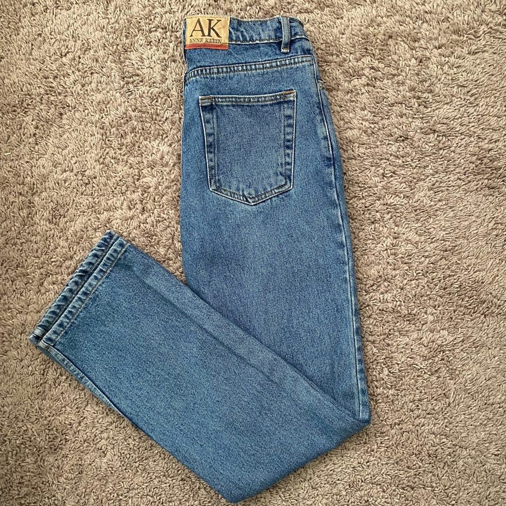 ANNE Klein Blue denin mom Jeans size 4